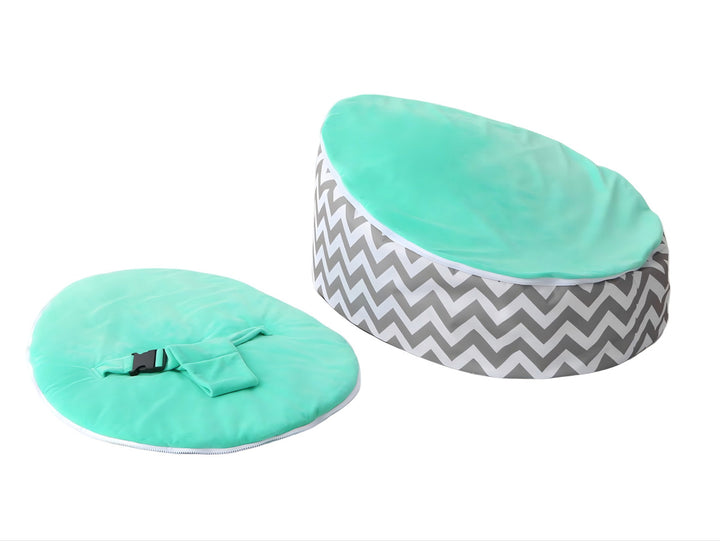 Aavi - Chevron Retreat Baby Bean Bag with Harness cover
