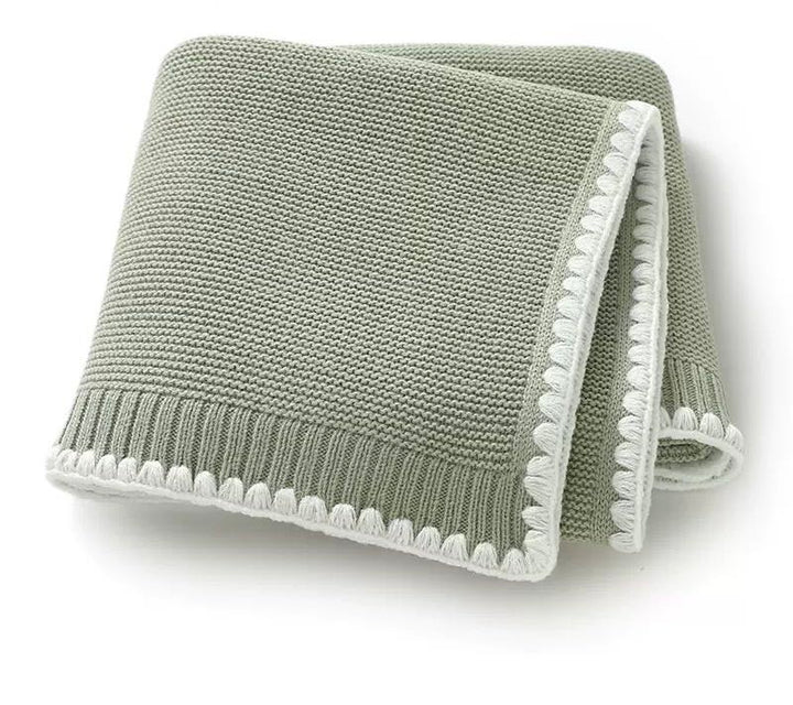 Archer Knitted Baby Blanket. Size 90x70 cm