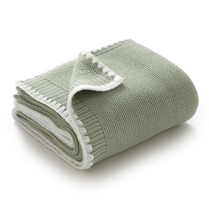Archer Knitted Baby Blanket. Size 90x70 cm. Folded