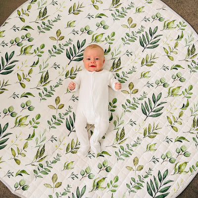 Leaves Round Baby Playmat