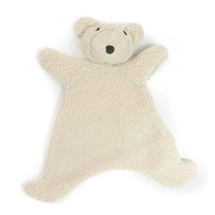 Plush Bear Baby Comforter - White