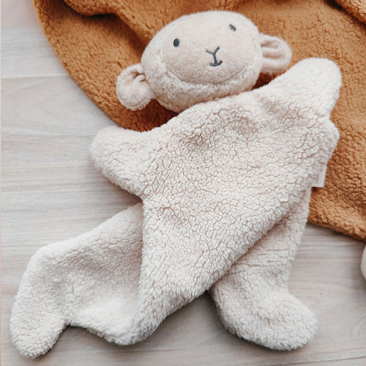 Plush Sheep Baby Comforter - White