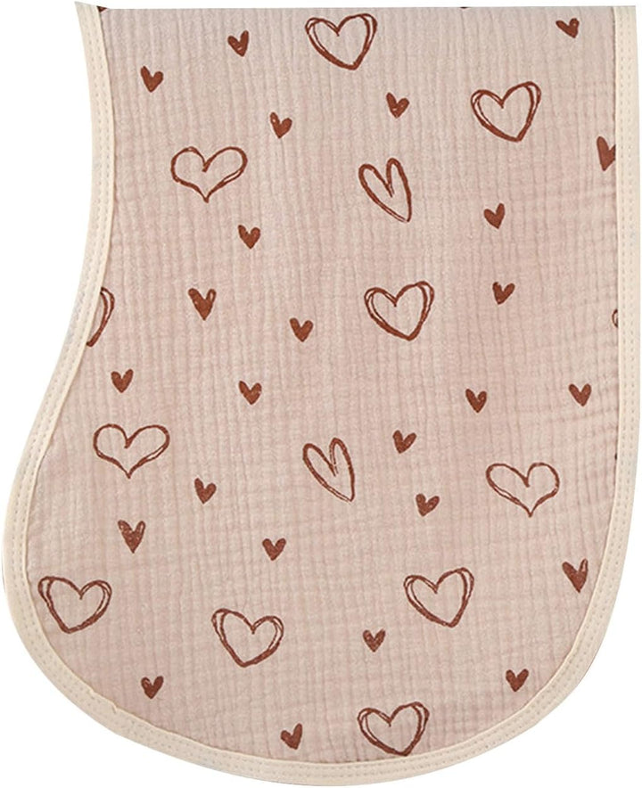 Skyler Baby Burp Cloths - Hearts