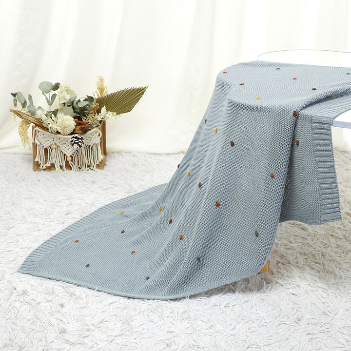 Vida Knit Baby Blanket. Size 90x70 cm side