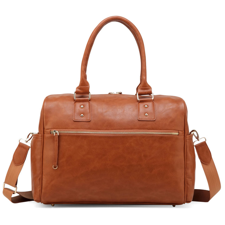 Adele All in One Carry All Nappy Bag Tan - Backside