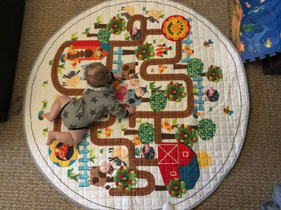Amazing Maze Baby Play Mat With Baby