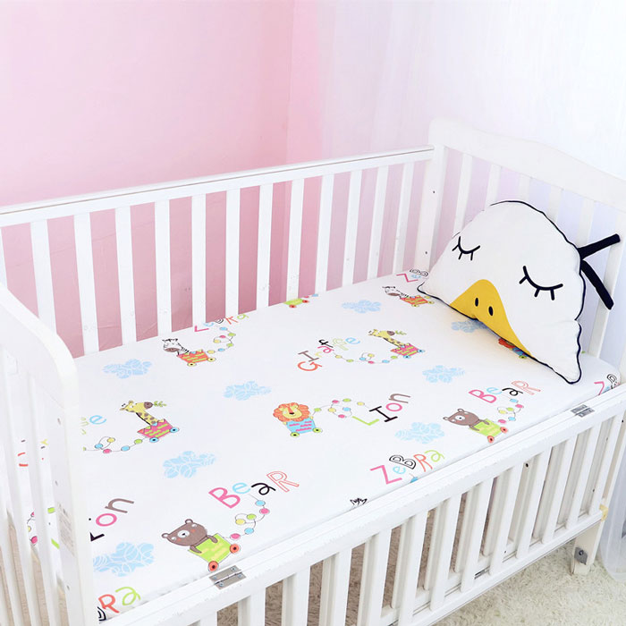 Animal Print Fitted Baby Cot Sheet – Nappy Bag Store