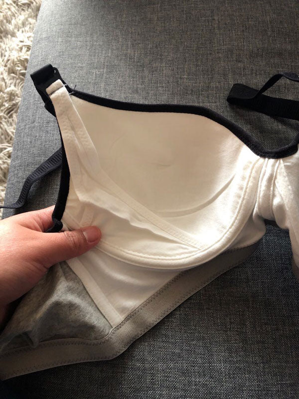 Twin Pack - Anna Maternity Bra Grey and Navy