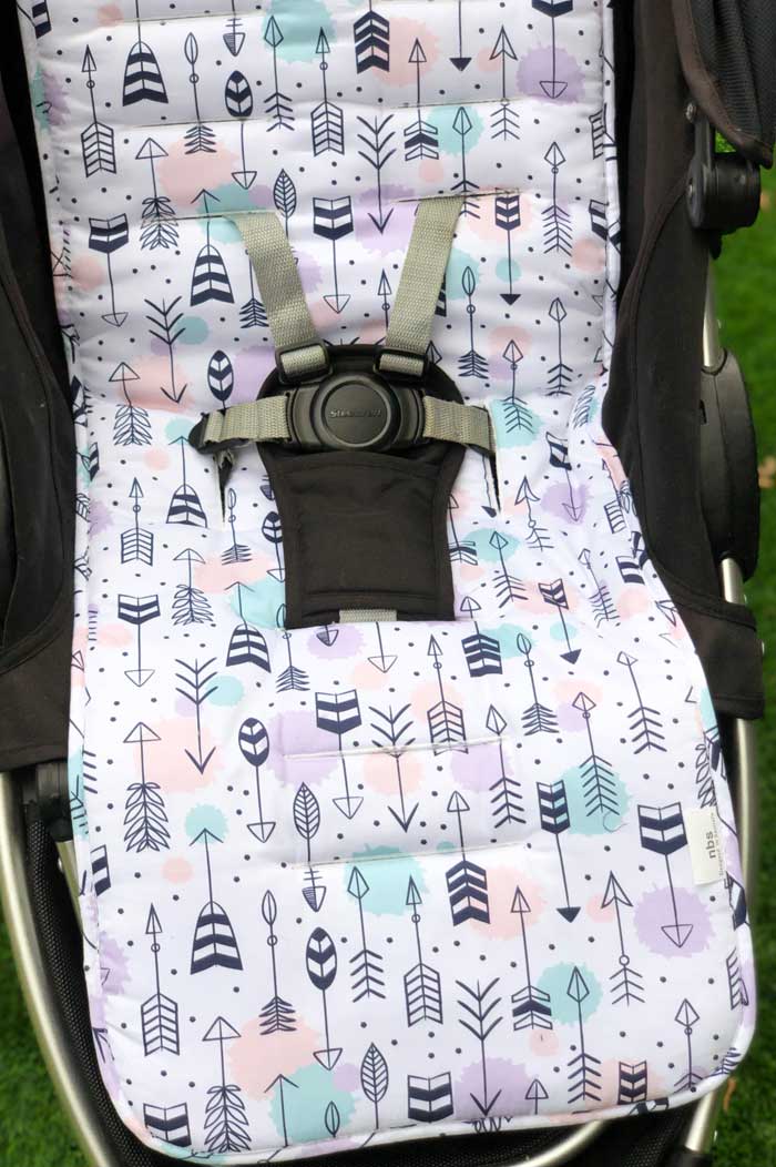 Arrows Reversible Universal Pram Liner Closeup