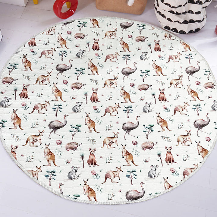 Aussie Animals & Tree Round Baby Playmat 150 cm diameter
