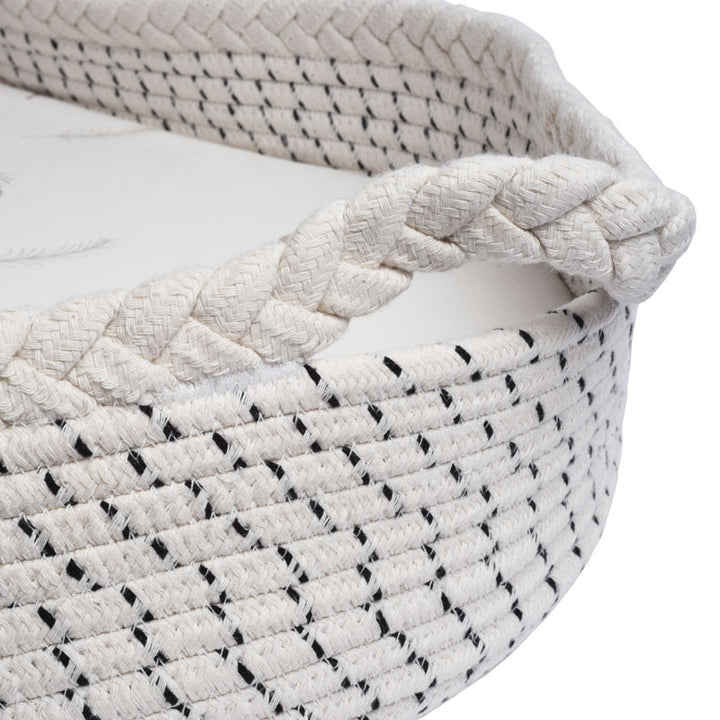 Baby Changing Basket with Mattress & Fitted Sheet Side view