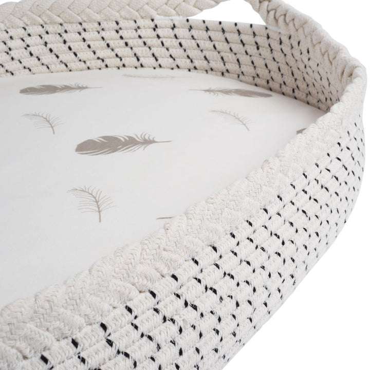 Baby Changing Basket with Mattress & Sheet Side view 2