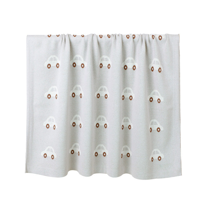 Cars Grey Baby Blanket front