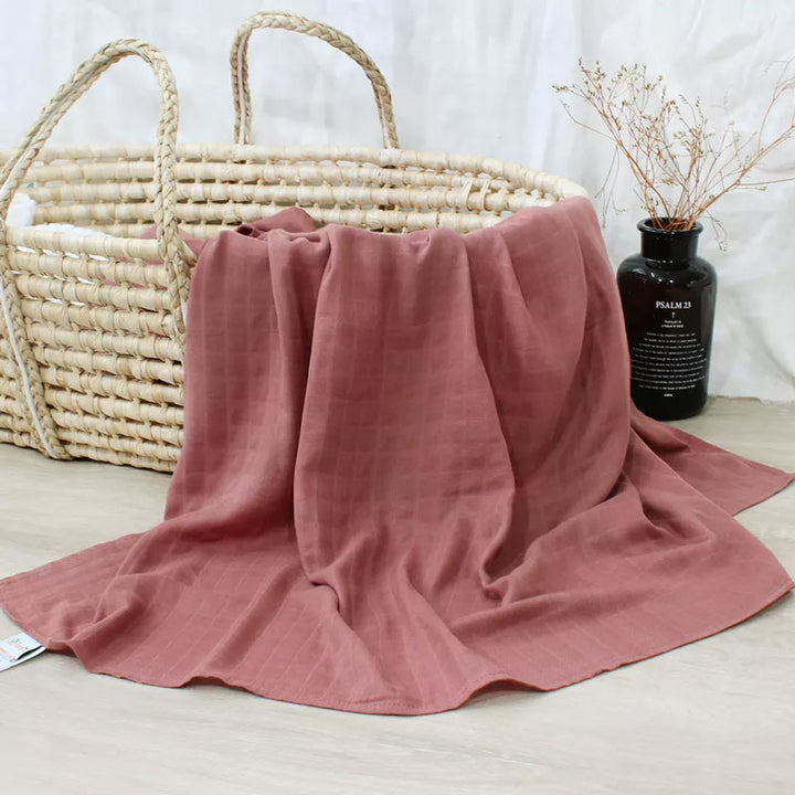 Drew Baby Swaddle Wrap Made from organic cotton - 120 x 120 cm diameter