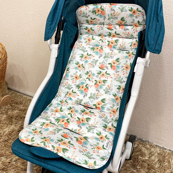 Floral Reversible Pram Liner in Pram