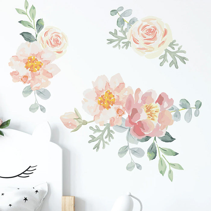 Flowers & Leaves Baby Nursery Wall Sticker