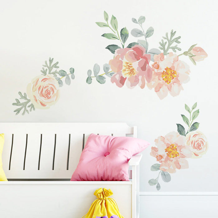 Flowers & Leaves Baby Nursery Wall Sticker front