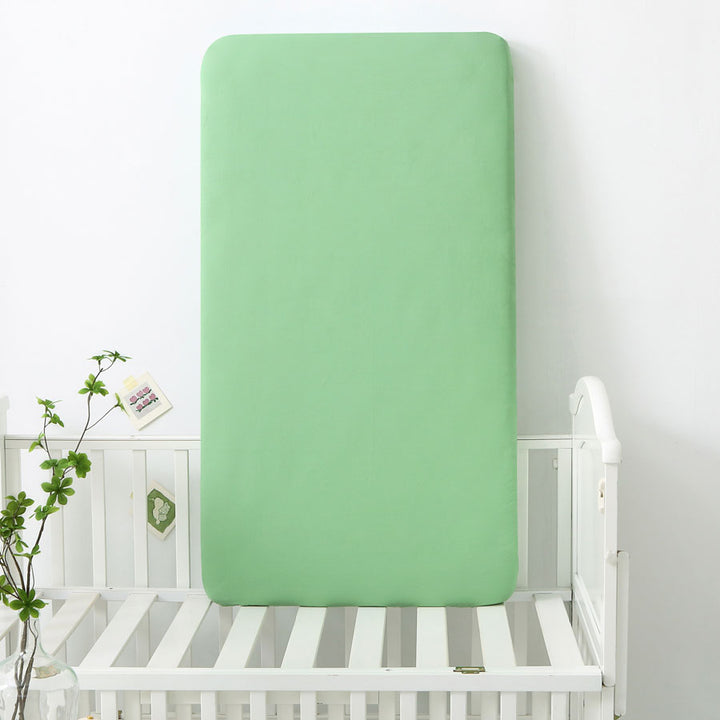 Jungle Green Baby Nursery Fitted Cot Sheet Front