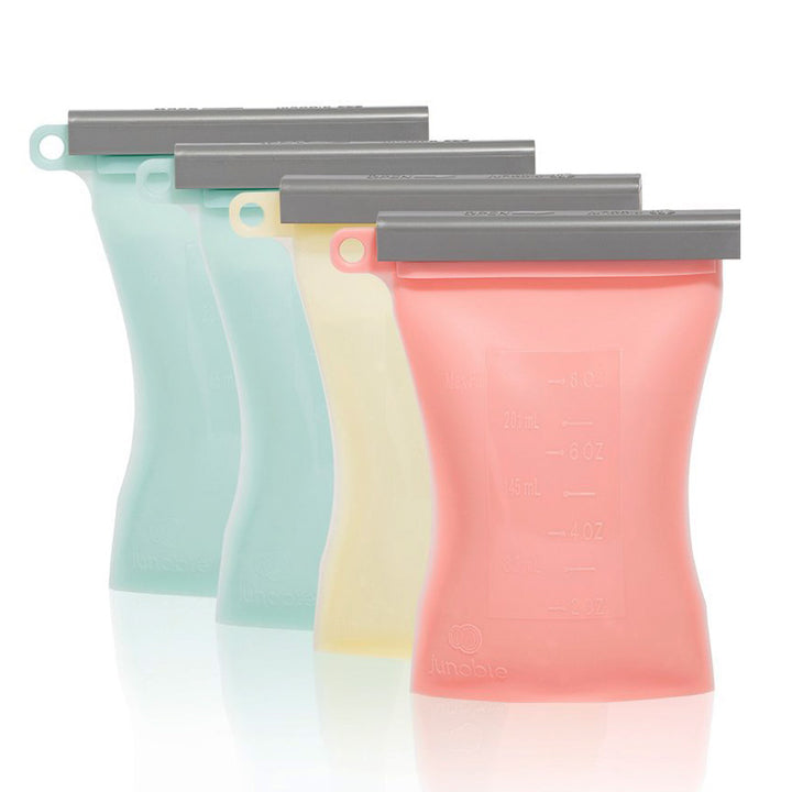 Junobie Reusable Silicone Breastmilk Storage Bags- 4pk