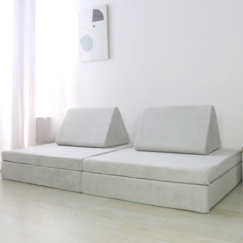Kids Modular Play Couch Set – Light Grey