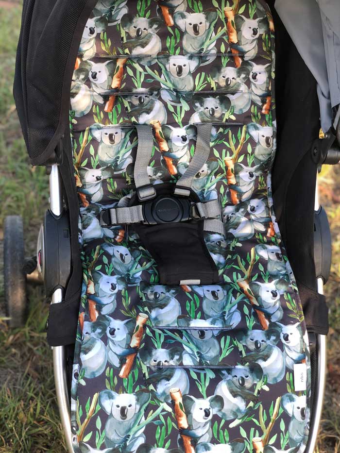 Koala Reversible Pram Liner front