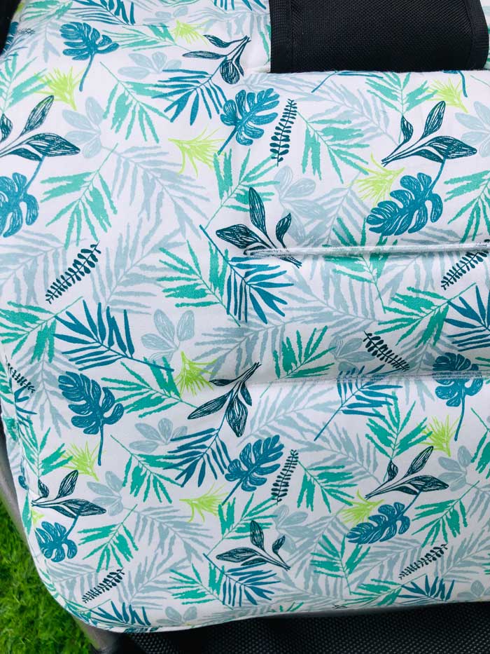 Leaves Reversible Universal Pram Liner closeup