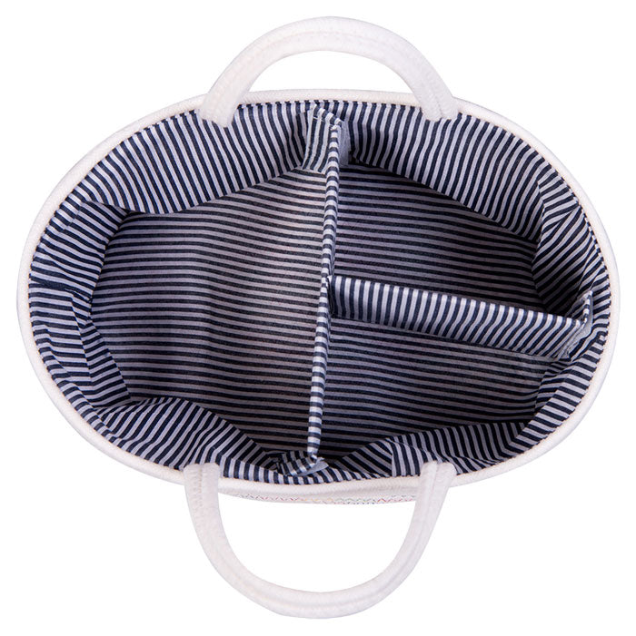 Nia Cotton Nappy Caddy Organiser Empty