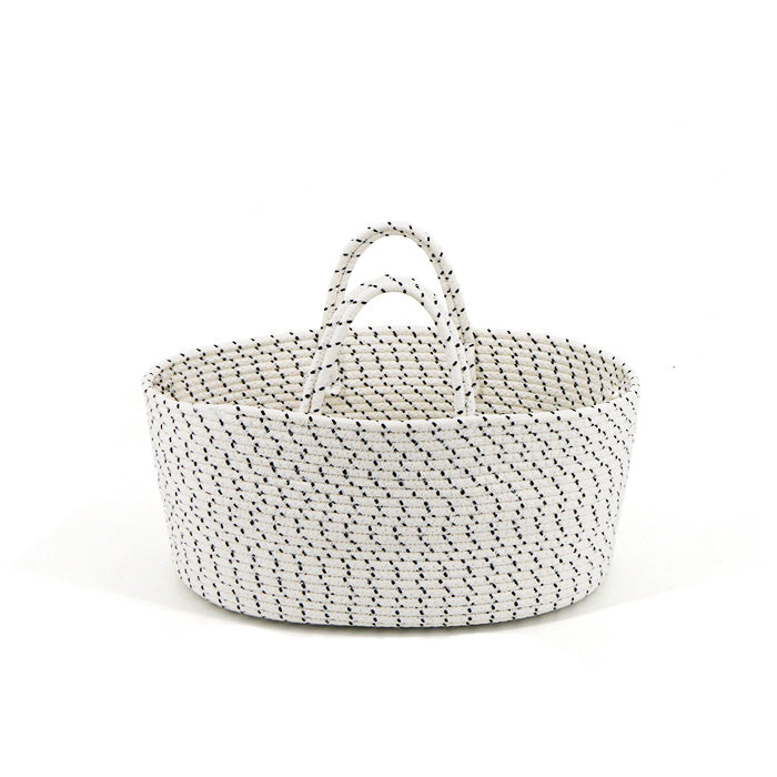 Nia Cotton Nappy Caddy Organiser Front