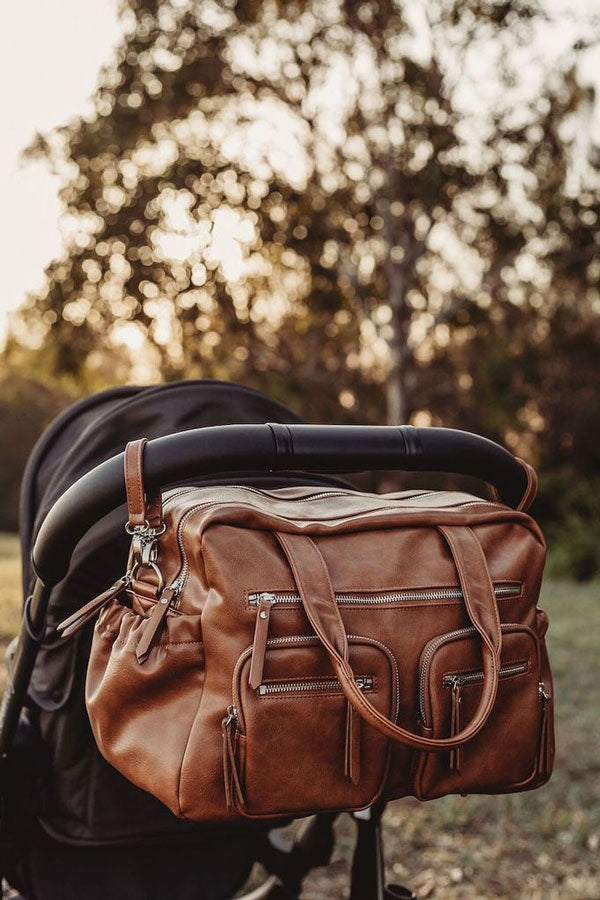 OiOi Faux Leather Carry All Nappy Bag