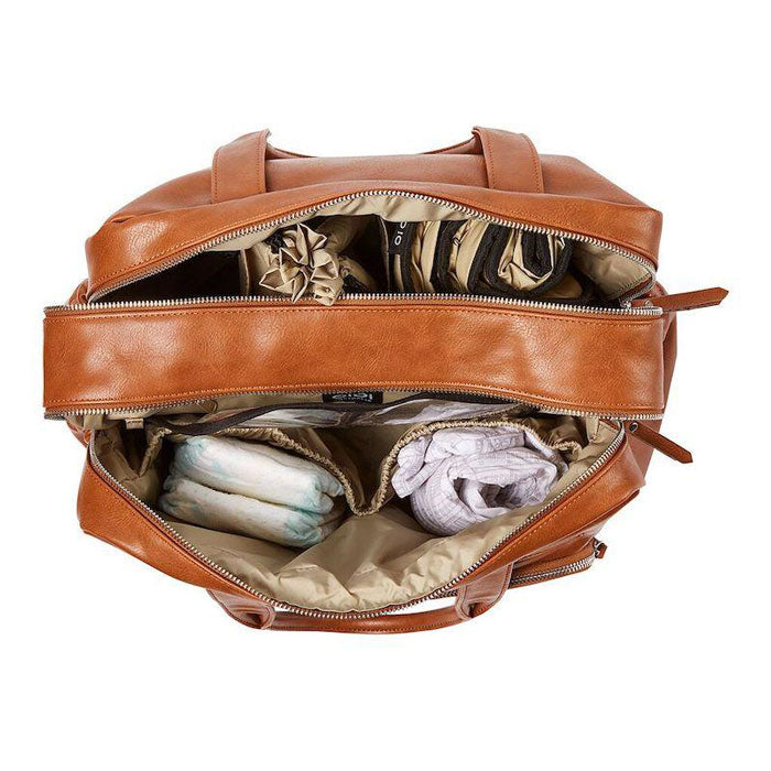OiOi Faux Leather Carry All Nappy Bag