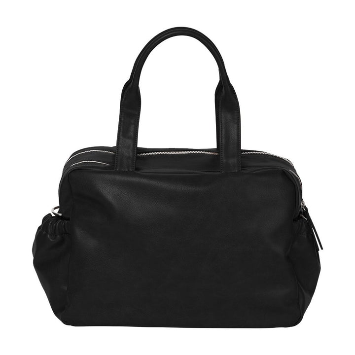 OiOi Faux Leather Carry All Nappy Bag - Black Back