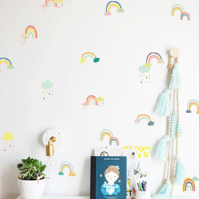 Pastel Rainbow Baby Nursery Sticker