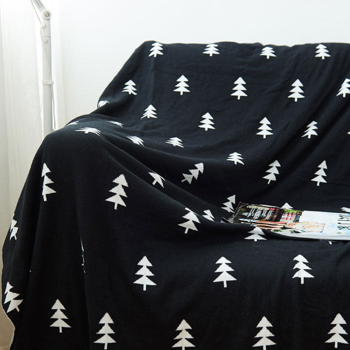 Pine Tree Reversible Baby Blanket