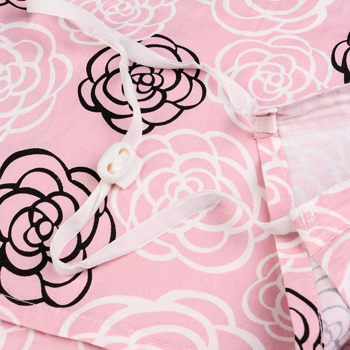 Pink Floral Breastfeeding Cover closeup