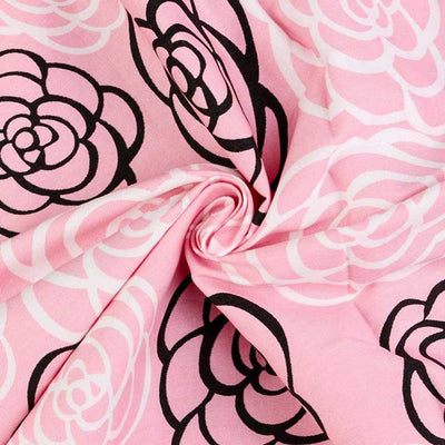 Pink Floral Breastfeeding Cover fabric