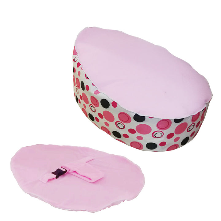 Pink Polka Dot Baby Bean Bag