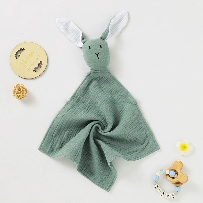 Rabbit Baby Comforter, Lovey & Security Blanket  - Sage Color