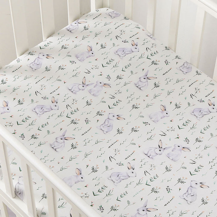 Rabbits-Fitted-Cot-Sheet-Closeup-3