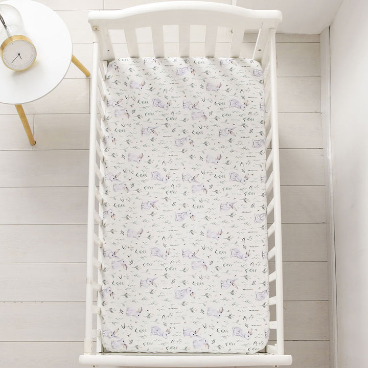 Rabbits Fitted Cot Sheet