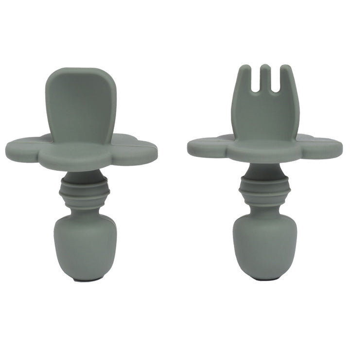 Sage Silicone Baby Feeding Set