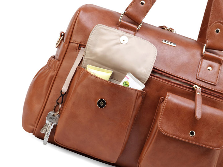 Sarah-Tan-Carry-All-Nappy-Bag---Front-Pockets