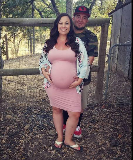 Serene - Pink Sleeveless Maternity Dress