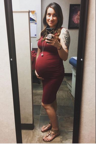 Serene – Wine Red Sleeveless Maternity Dress