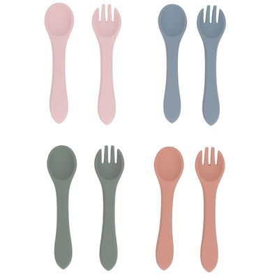 Silicone Feeding Spoon & Fork Set