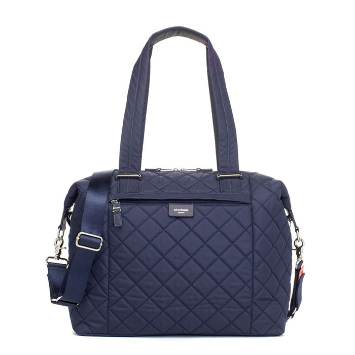 Storksak Stevie Quilt Navy Nappy Bag
