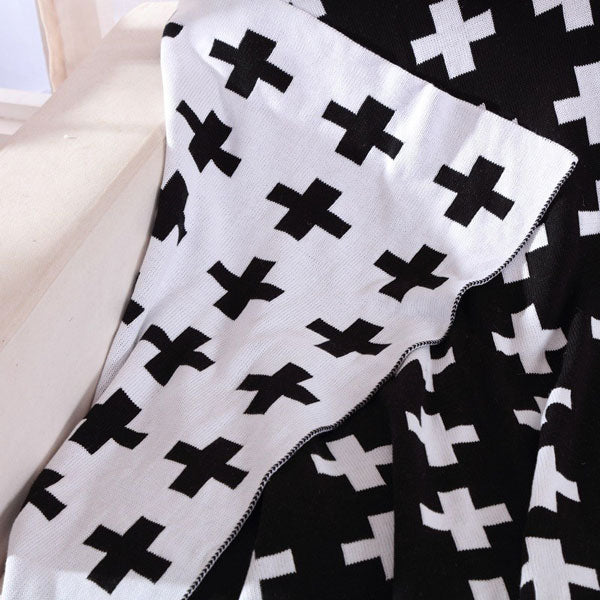 Swiss Cross Baby Blanket Backside 2