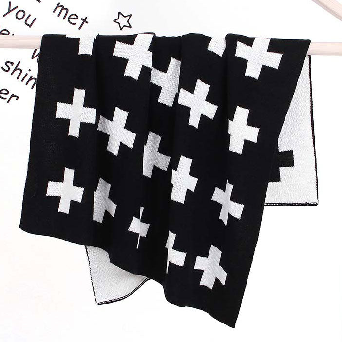 Swiss Cross Baby Blanket Hanging