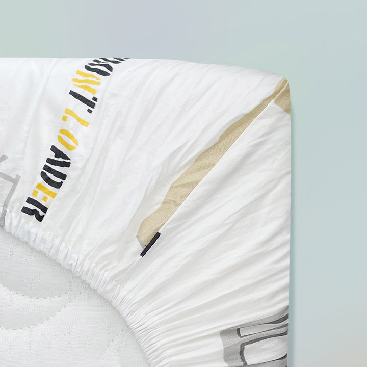 Trucks Fitted Cot Sheet Backside