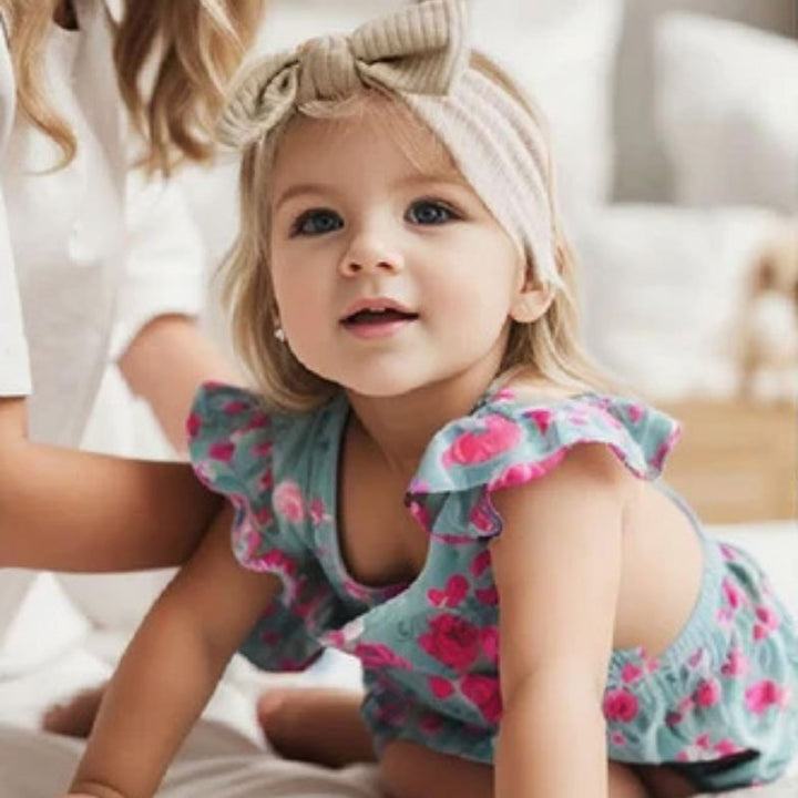 5 Pack - Kirby Baby Girl Bow Headbands With Baby