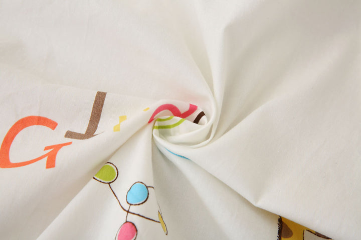 Animals Baby Fitted Cot Sheet Closeup